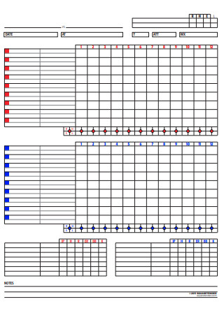 32+ FREE Baseball Scoresheet Samples to Download