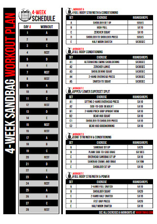 40+ SAMPLE Workout Plan Templates in PDF | MS Word
