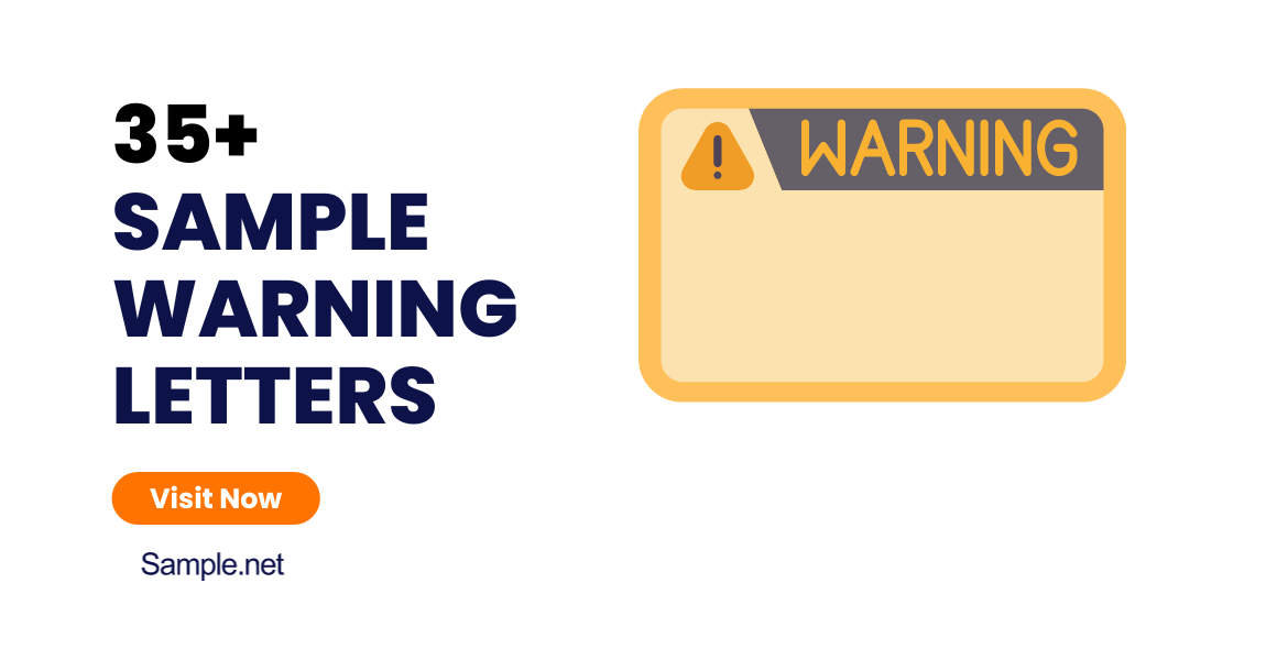 Sample Warning Letters - 35+ IN PDF | MS Word