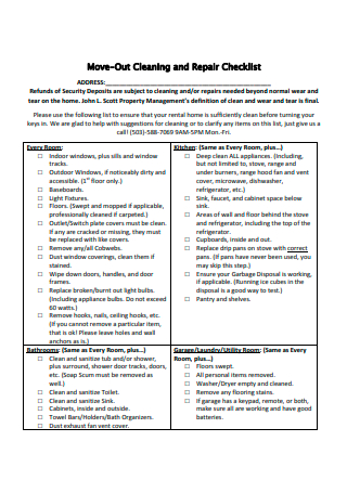 28+ FREE Move-out Checklist Samples to Download