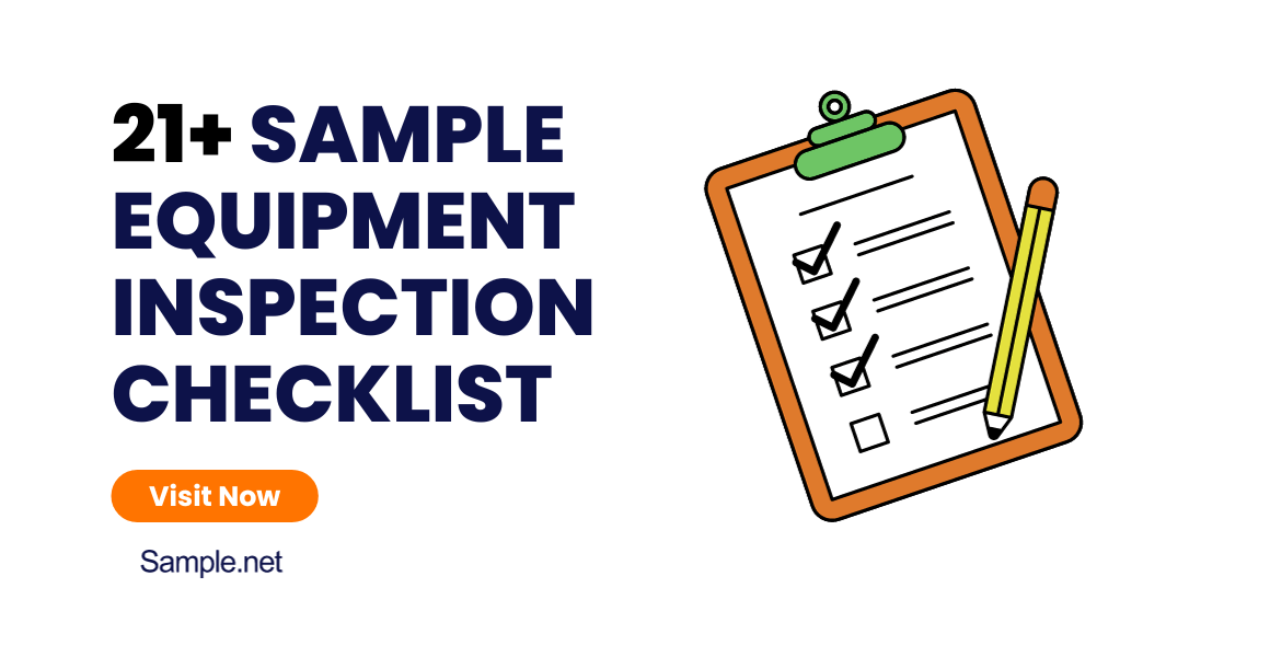 21+ SAMPLE Equipment Inspection Checklist in PDF