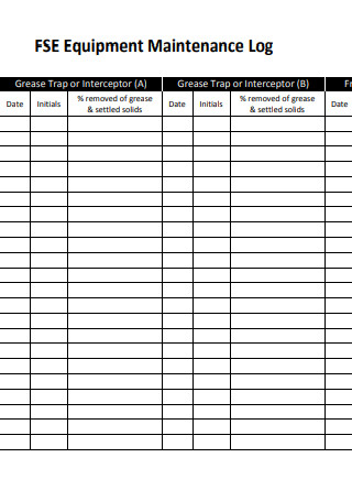 17+ FREE Equipment Maintenance Log Sheet Samples to Download