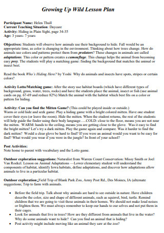 10+ FREE Daycare Lesson Plan Samples to Download