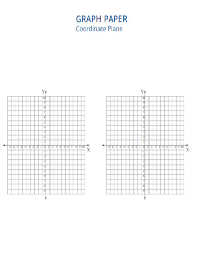 Coordinate Plane Graph Paper