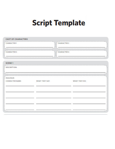 Sample Script Format - 29+ IN PDF