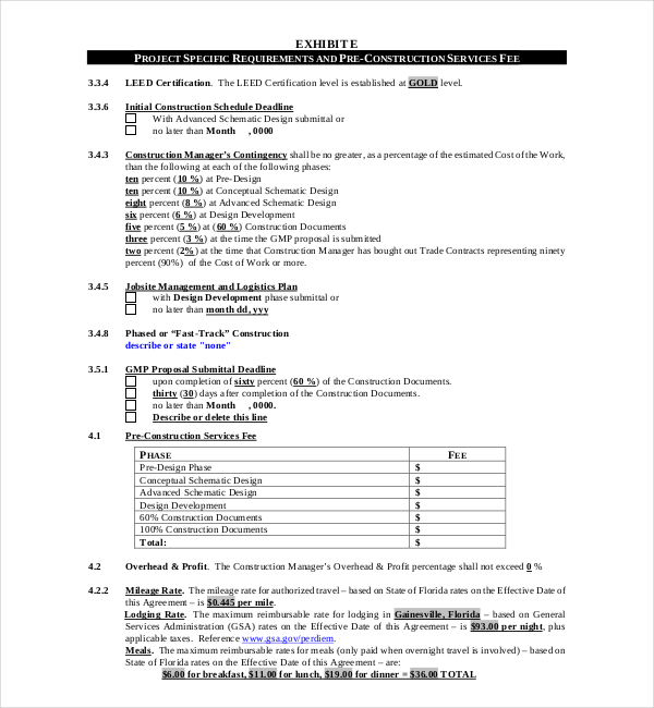 FREE 11+ Sample Construction Management Forms in PDF Excel Word