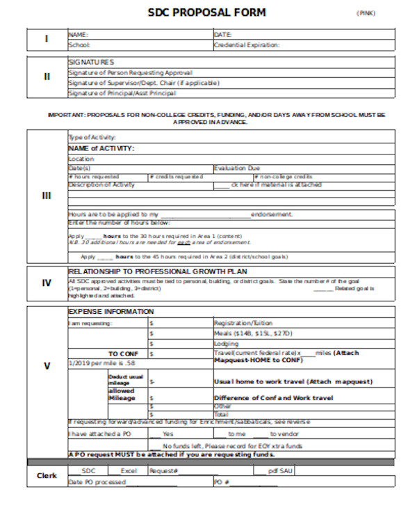 FREE 11+ Sample Funding Proposal Forms in PDF MS Word Excel