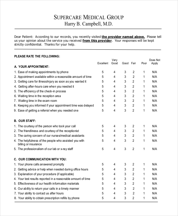 FREE 8+ Sample Customer Satisfaction Forms in PDF Word Excel