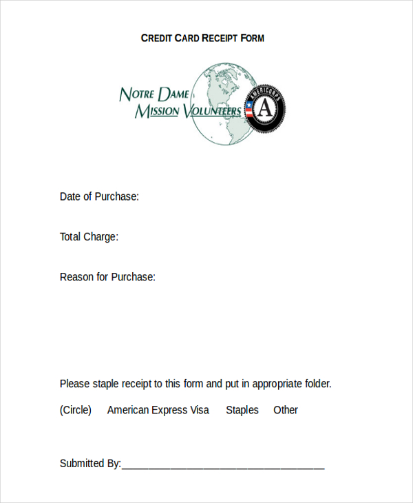 FREE 24+ Sample Receipt Forms in PDF Excel Word