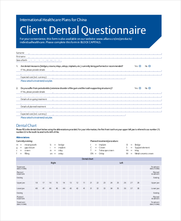 FREE 26+ Sample Questionnaire Forms in PDF Word Excel