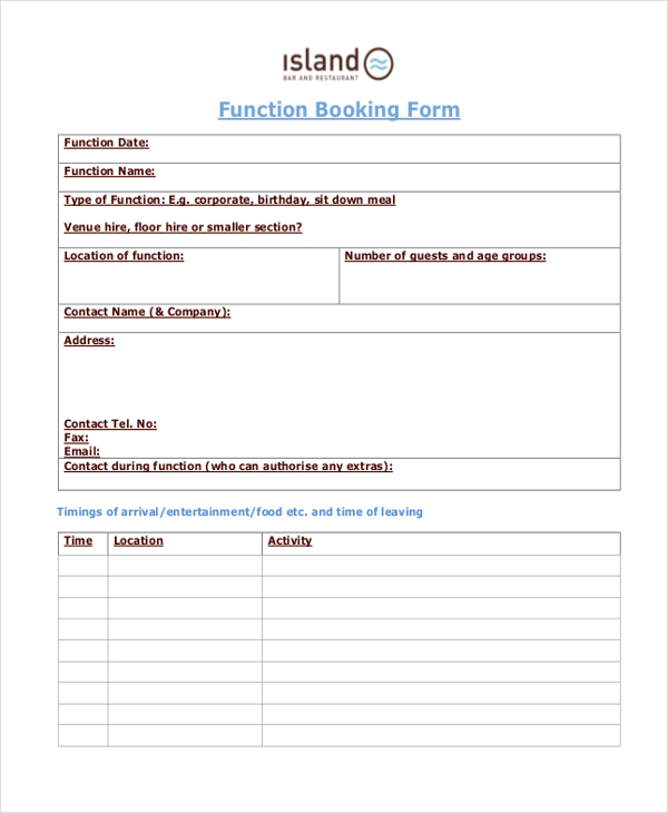 FREE 10+ Sample Restaurant Reservation Forms in PDF MS Word FREE 10+ Sample Restaurant Reservation Forms in PDF MS Word