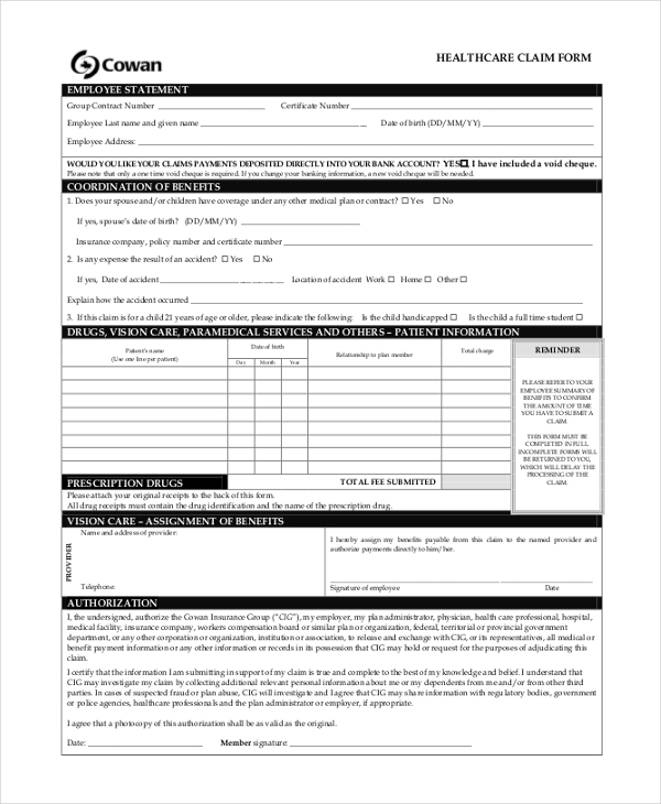 FREE 18+ Sample Health Forms in PDF MS Word Excel
