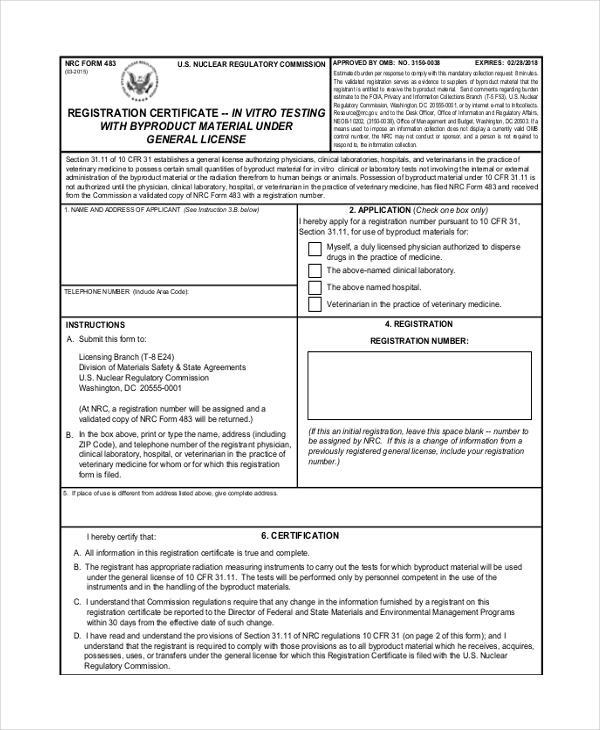 FREE 23+ Sample Registration Forms in PDF Excel Word