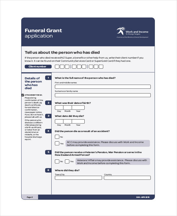 FREE 17+ Sample Grant Application Forms in PDF MS Word Excel