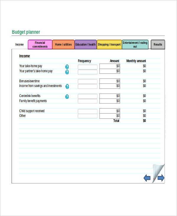 FREE 10+ Sample Budget Forms in PDF Excel MS Word