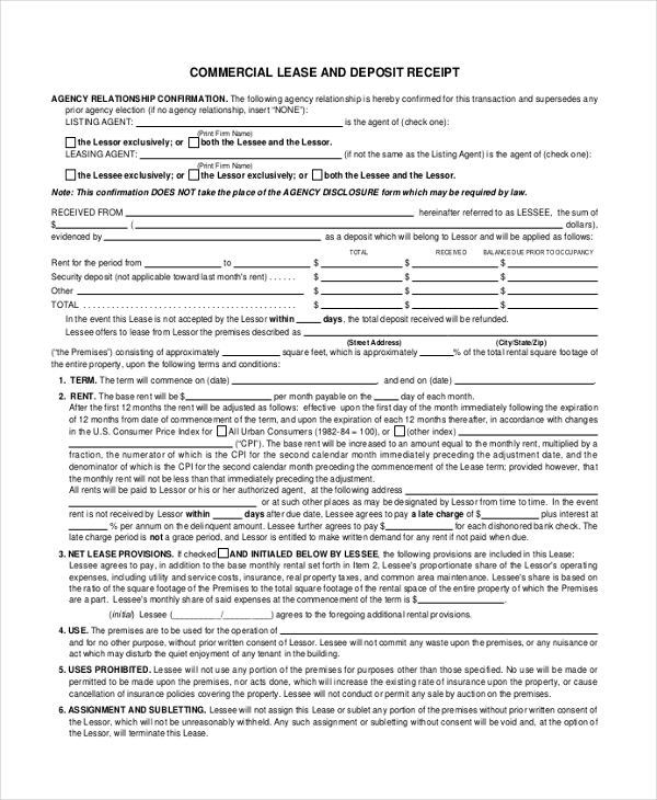 FREE 12+ Sample Deposit Receipt Forms in PDF Excel MS Word