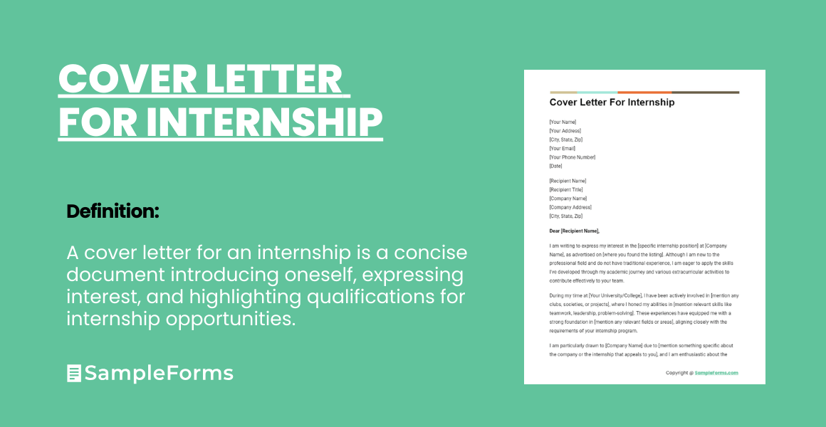FREE14+ Cover Letter For Internship Samples, PDF, MS Word, Google Docs