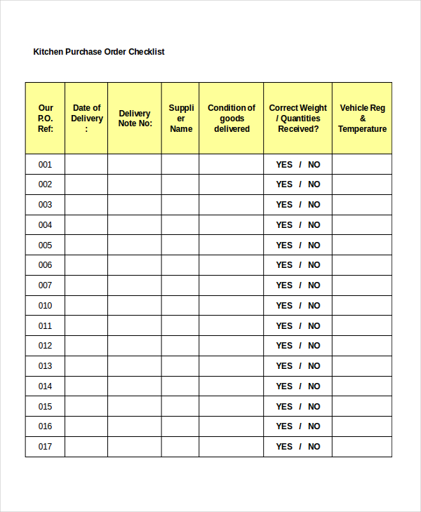 FREE 14+ Purchase Order Form Samples, PDF, MS Word, Google Docs, Excel