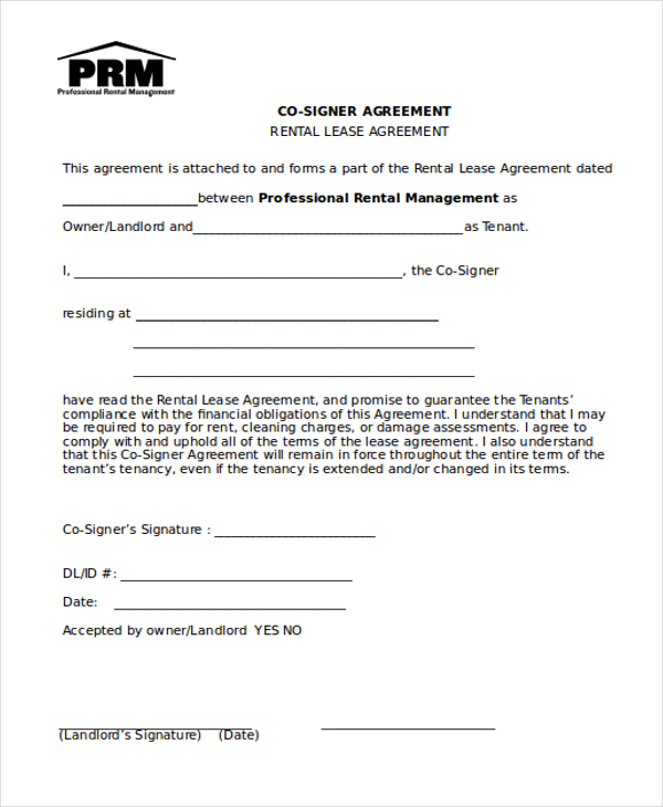 FREE 9+ Rental Agreement Form Samples in PDF MS Word