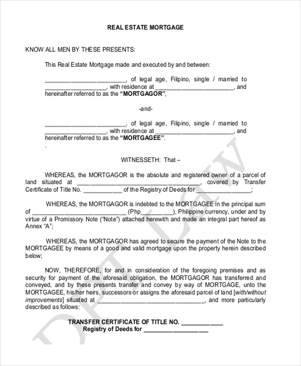 FREE 11+ Sample Real Estate Forms in PDF MS Word