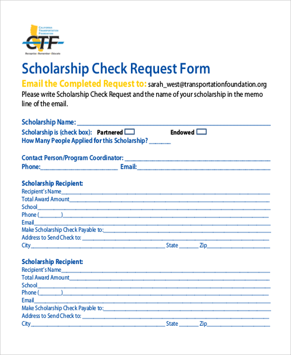 FREE 12+ Sample Check Request Forms in MS Excel MS Word PDF