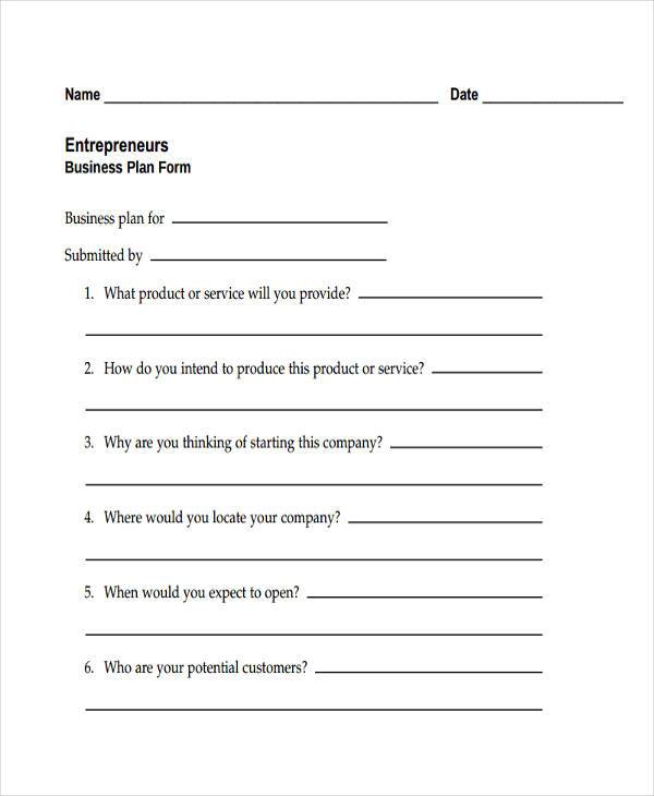 FREE 9+ Sample Business Short Forms in PDF MS Word Excel