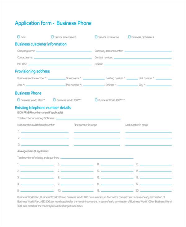 FREE 9+ Sample Business Short Forms in PDF MS Word Excel