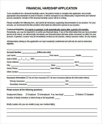 4 ontario releases 2021 budget. Free 9 Sample Financial Hardship Forms In Pdf Ms Word