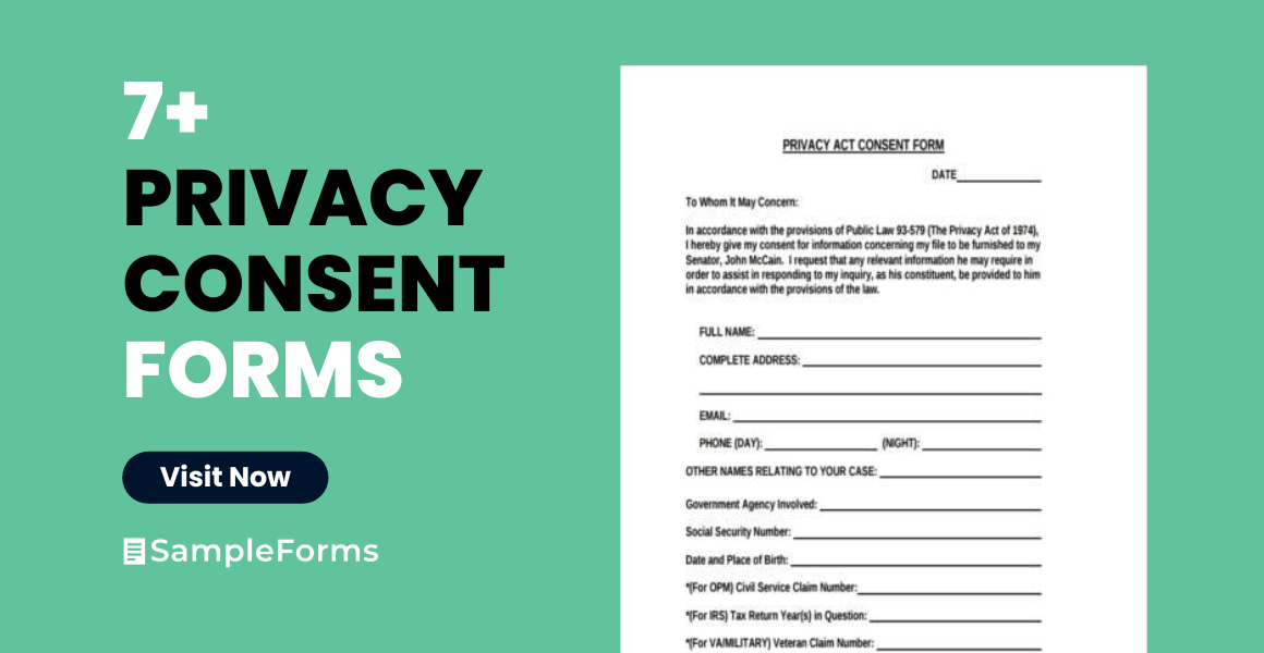 FREE 7+ Sample Privacy Consent Forms in PDF MS Word