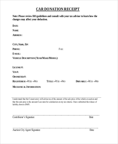 Free 9+ Sample Donation Receipt Forms In Pdf | Ms Word | Excel
