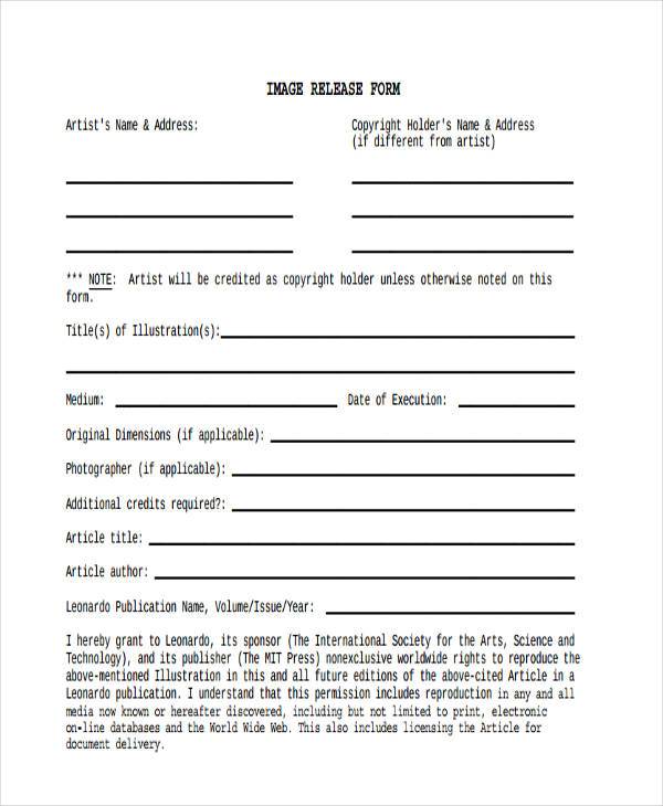 FREE 10+ Artwork Release Forms in PDF MS Word