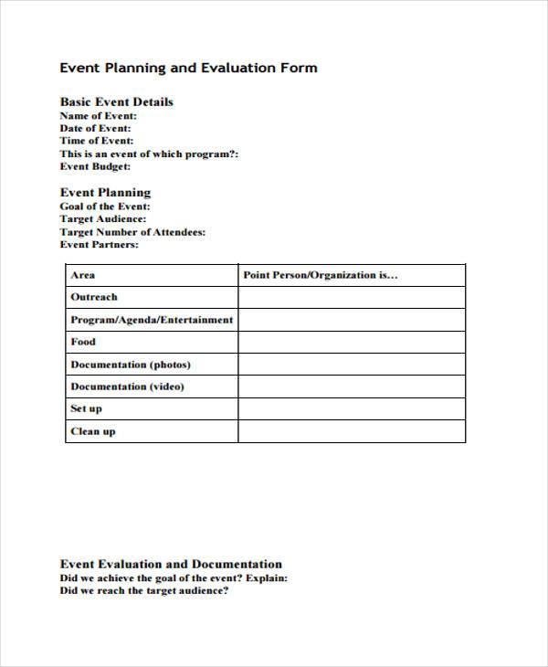 FREE 9+ Event Evaluation Forms in PDF MS Word