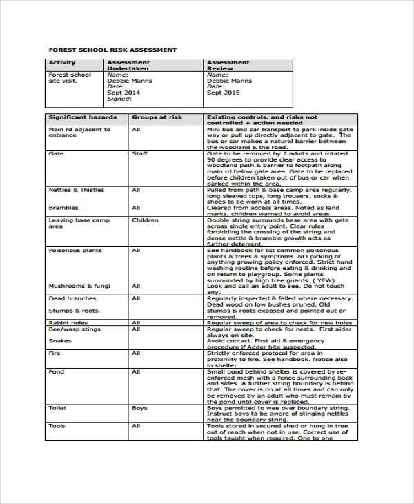 FREE 8+ Preschool Assessment Form Samples in PDF MS Word
