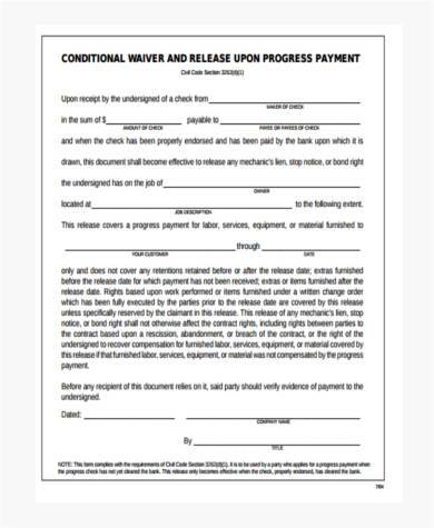 FREE 10+ Sample Waiver Forms in PDF | MS Word | Excel