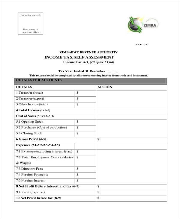 FREE 29+ Sample Blank Assessment Forms in PDF MS Word Excel