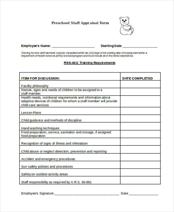FREE 23+ Sample Appraisal Forms in MS Word
