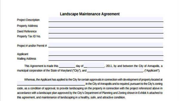 Sample Maintenance Contract Forms 8+ Free Documents in Word, PDF