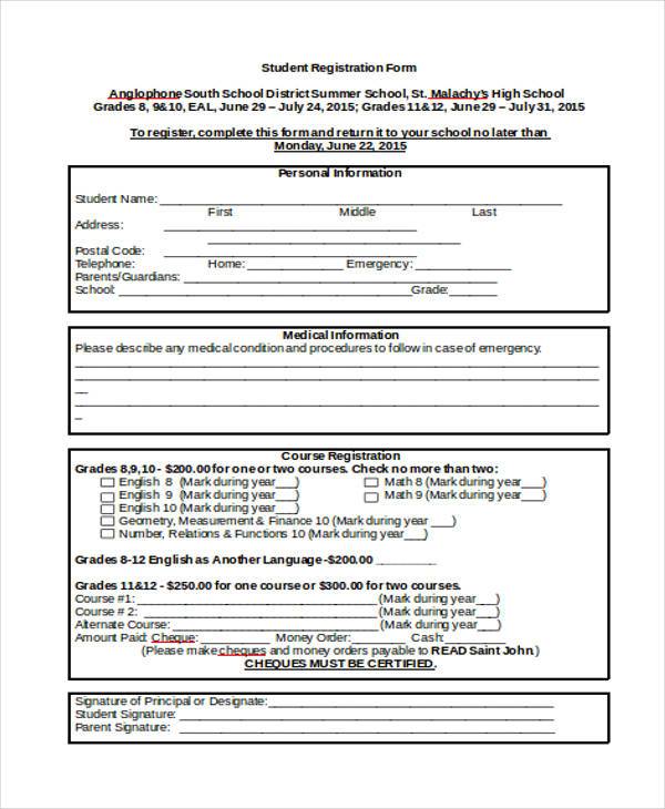 FREE 35+ Sample Registration Forms in MS Word