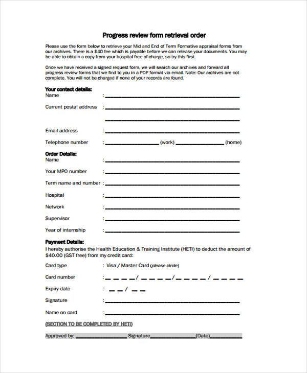 FREE 7+ Sample Training Review Forms in PDF MS Word