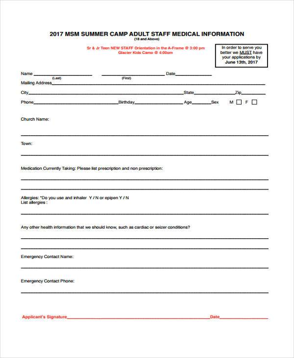 FREE 36+ Medical Forms in PDF MS Word Excel