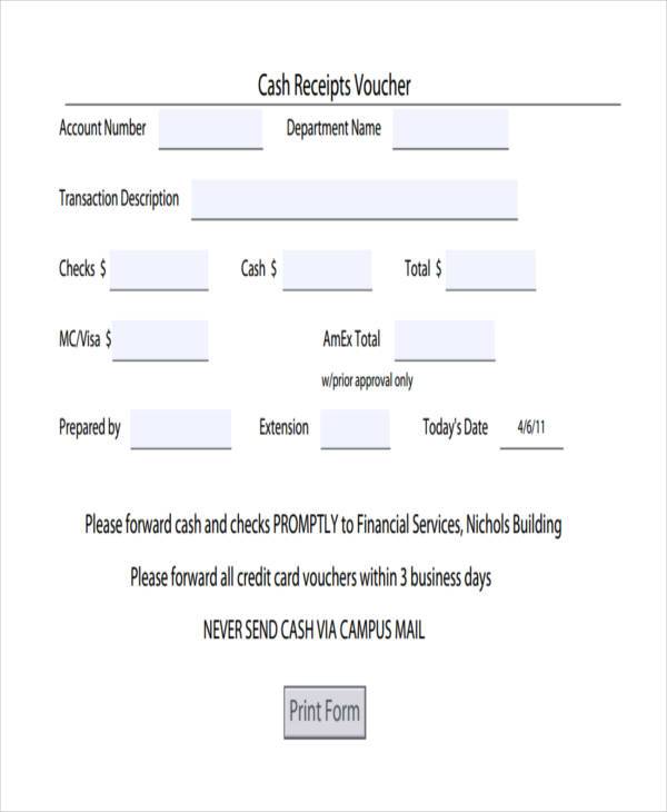 FREE 44+ Receipt Forms in PDF