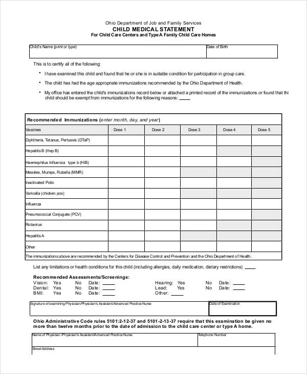 FREE 35+ Printable Statement Forms in PDF Excel MS Word