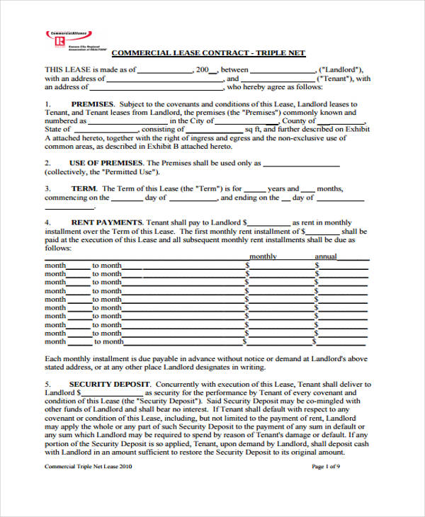 Verbal Commercial Lease Agreement In Ohio RESUMEACES