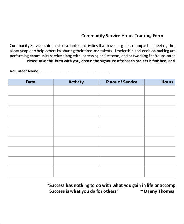 FREE 42+ Tracking Form Examples in PDF Excel MS Word