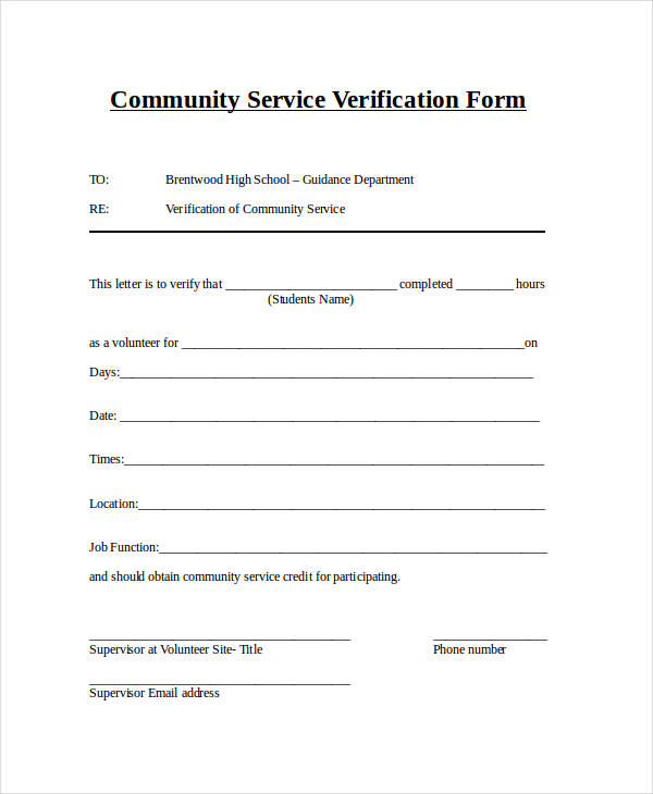 FREE 34+ Verification Forms in MS Word