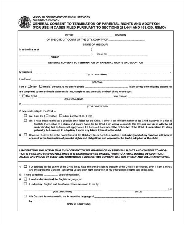 FREE 33+ Basic Consent Forms in PDF MS Word Excel