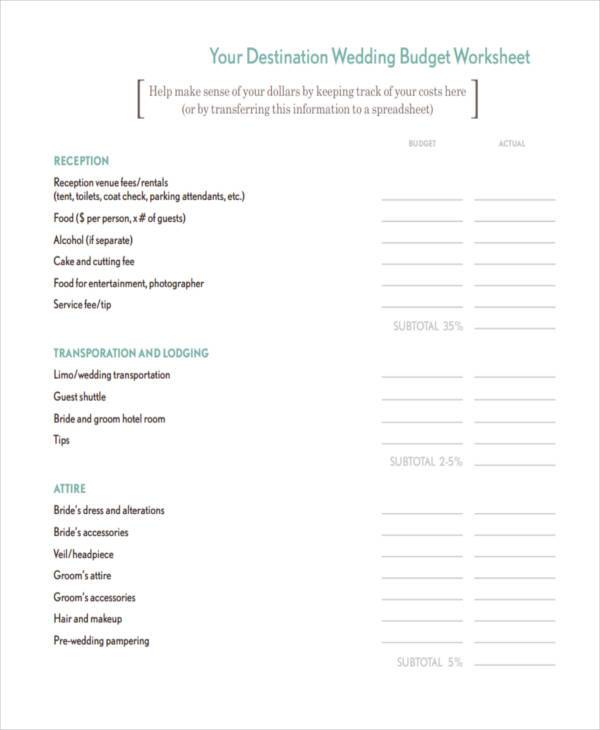 FREE 39+ Sample Budget Forms in PDF Excel MS Word