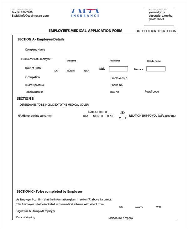 FREE 37+ Blank Medical Forms in PDF MS Word Excel