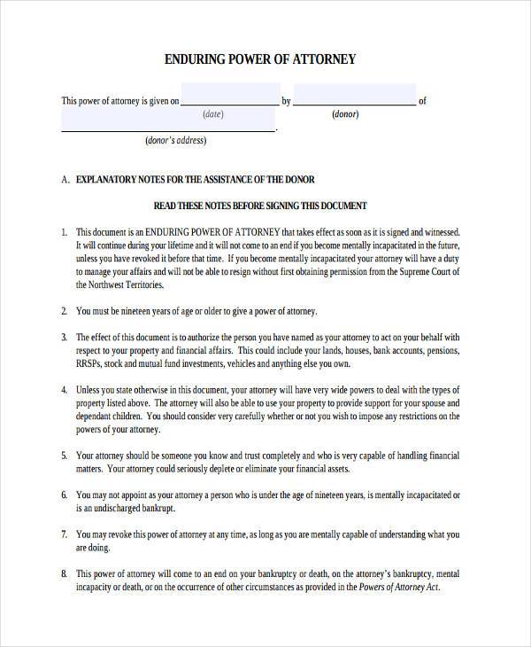 FREE 35+ Power of Attorney Forms in PDF