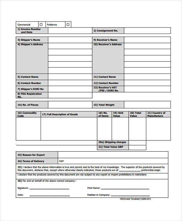 FREE 35+ Invoice Forms in PDF Excel MS Word